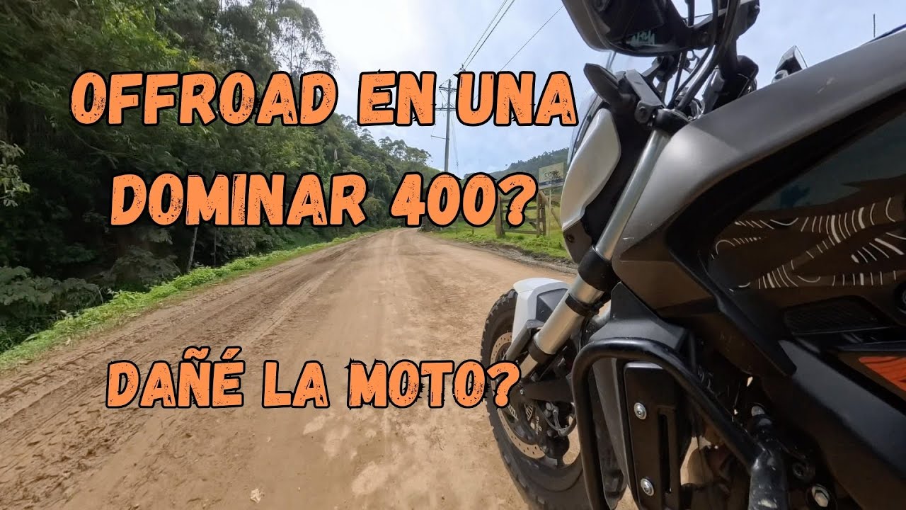La Dominar 400 donde no debería estar | Prueba real en Off-Road