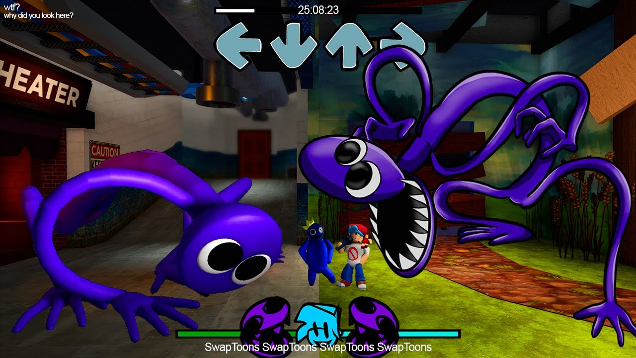 Purple Rainbow Friends FNF Mod Game for Android - Download