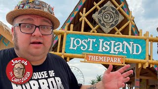 Lost Island! Volkanu Dark Ride!  Brand New Theme Park  Full Tour