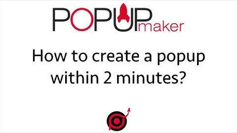 How to create a popup within 2 minutes?