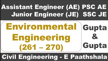 Environmental Engineering (261–270) | Gupta and Gupta | GPSC AE Civil Engineering | SSC JE Civil |