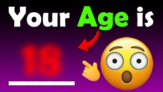 This Video Can Guess Your Real Age 😱 (Hurry Up!) Resimi