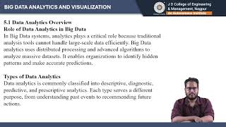 E- Content (Big Data Analytics and Visualization Lecture)