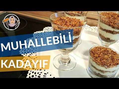 Muhallebili Kadayıf Tatlısı | Yapımı kolay ve hafif | Hatice Mazı ile Yemek Tarifleri