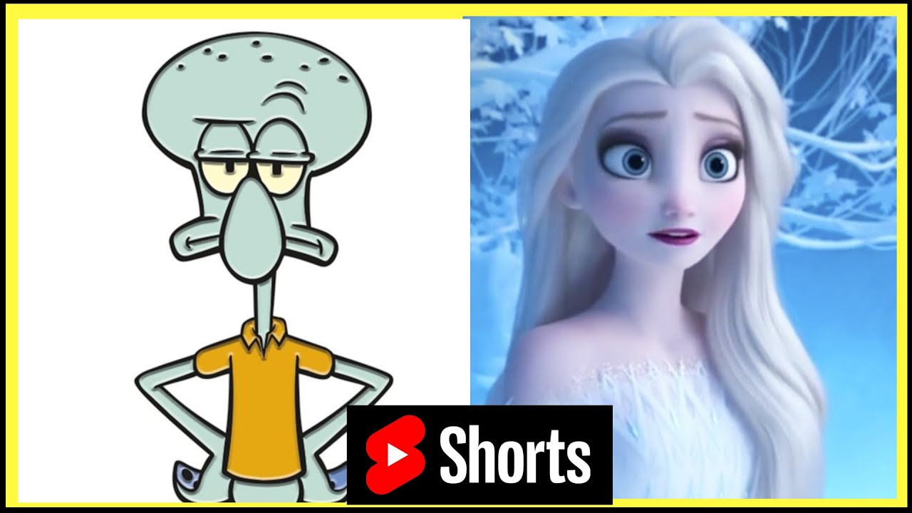 Turning Elsa Frozen into ✨Squidward✨, she looks hilarious!😂 #shorts​​  #elsafrozen #squidward #shorts - YouTube