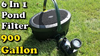 REVIEW Pennington Aquagarden 6 in 1 900 Gallon Pond Filter | Blagdon 9000