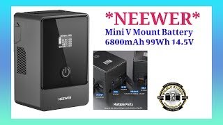 NEEWER Mini V Mount Battery 6800mAh 99Wh 14.5V, Mini V Lock Battery