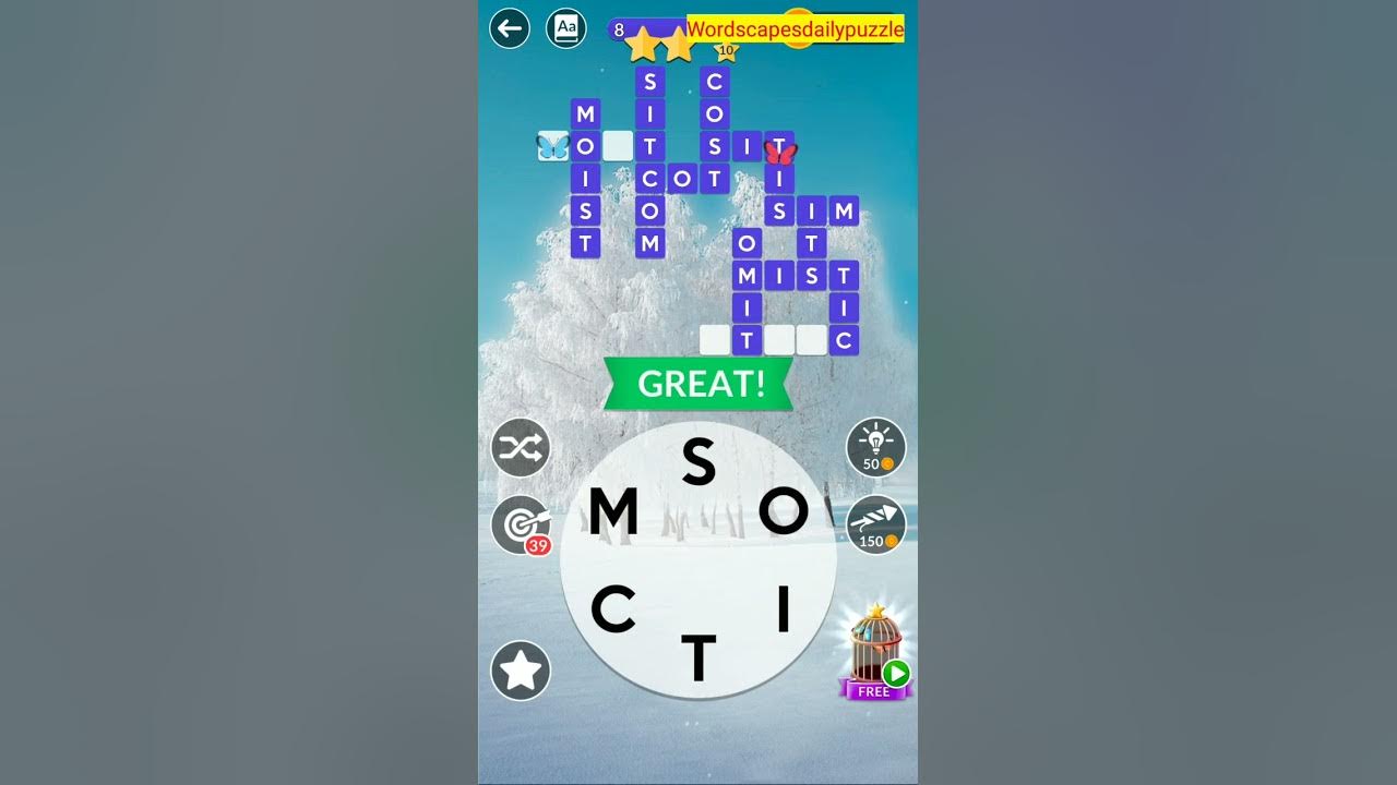 WORDSCAPES Daily Puzzle February 23, 2025 YouTube