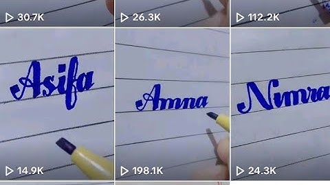Name writing | calligraphy #lettering  #calligraphy #handwriting #verticlelive