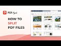 How to freely split the PDF files