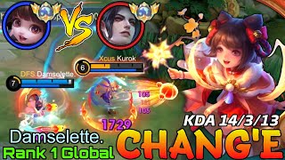No.1 Chang'e VS Top Global Cecilion -  Top 1 Global Chang'e by Damselette. - Mobile Legends