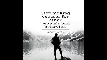 Stop making excuses for other peoples bad behavior!