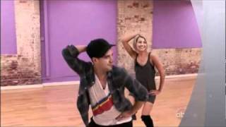 Chelsea Kane and Mark Ballas Cha Cha moments