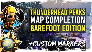 Guild Wars 2 - Thunderhead Peaks Map Completion (Minimum-Mastery) with Custom Markers