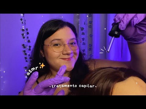 ASMR | TRATAMENTO CAPILAR em VOCÊ 💆🏻‍♀️✨ (roleplay realista)
