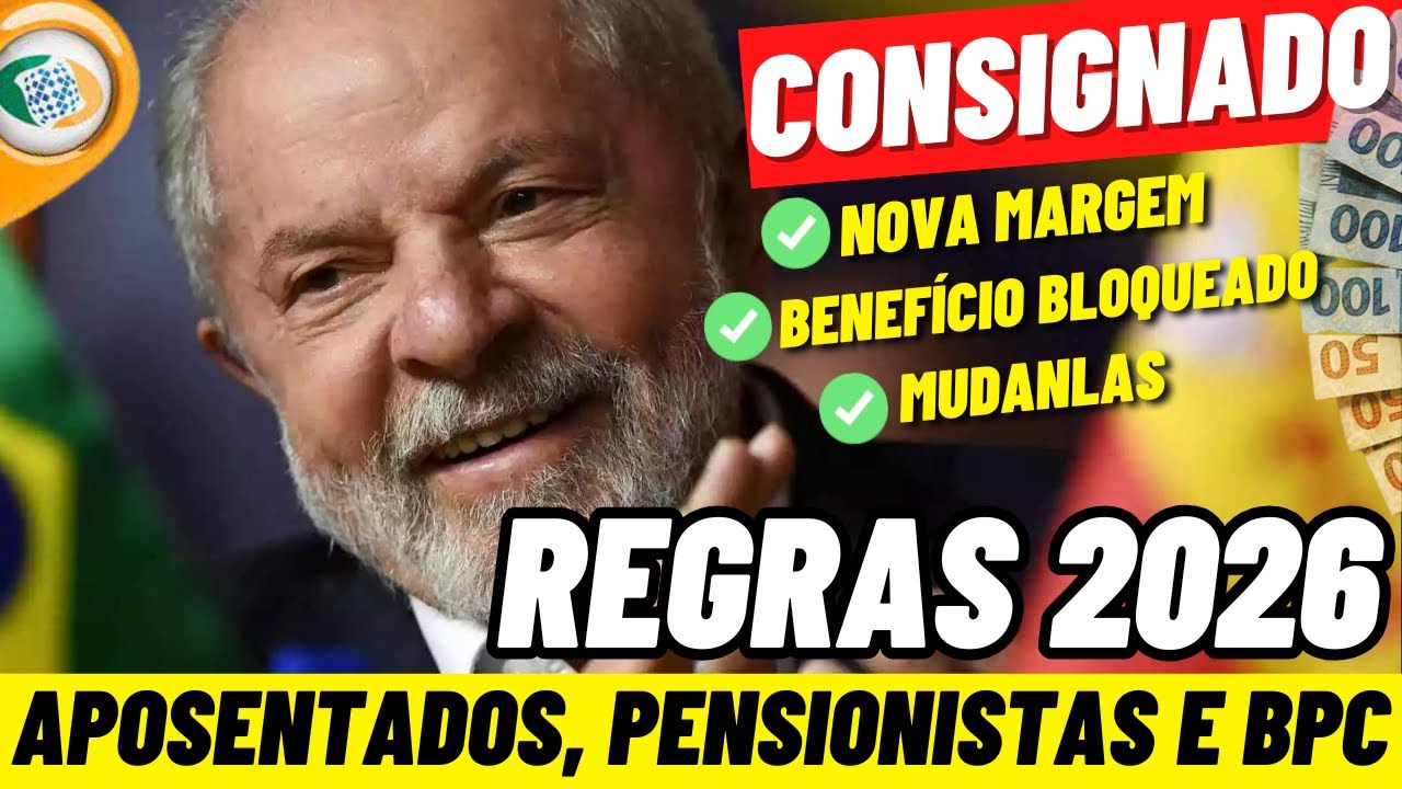 NOVA MARGEM 2026 + REGRAS CONSIGNADO INSS 2026 + BLOQUEIO DE BENEFÍCIOS