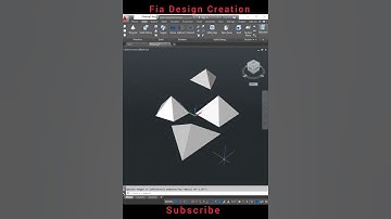 3d Pyramid Command in Autocad #trendingshorts #design #youtuber  #autocad #3ddesign #3dmodeling