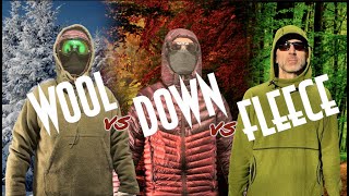 Wool v Down v Fleece