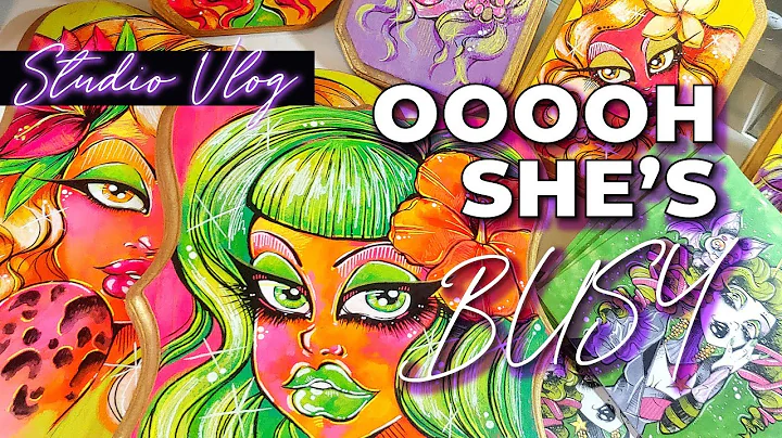 Studio Vlog | FRESH New Paintings + Patreon Art