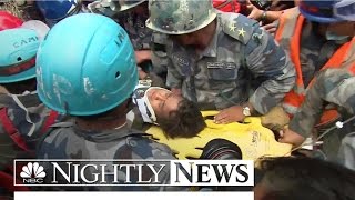 Survivors Pulled From Rubble Days After Nepal Quake | NBC Nightly News