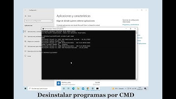 Desinstalar programas mediante CMD Windows 10 | Desinstalar aplicación de Windows 10 por CMD