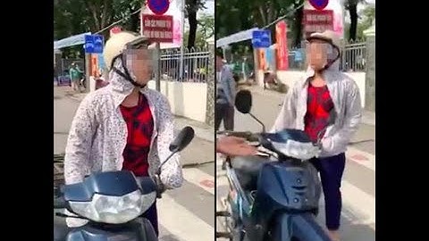 Bị CSTT dừng xe, người phụ nữ cãi: 