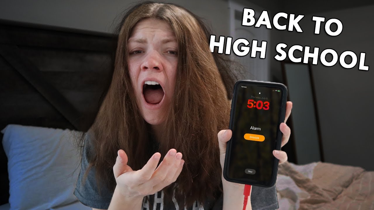 I recreated my HIGH SCHOOL morning routine