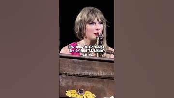 How Many Music Videos On Each Album| #taylorsversion #taylorswift #shorts #fyp #musicvideo