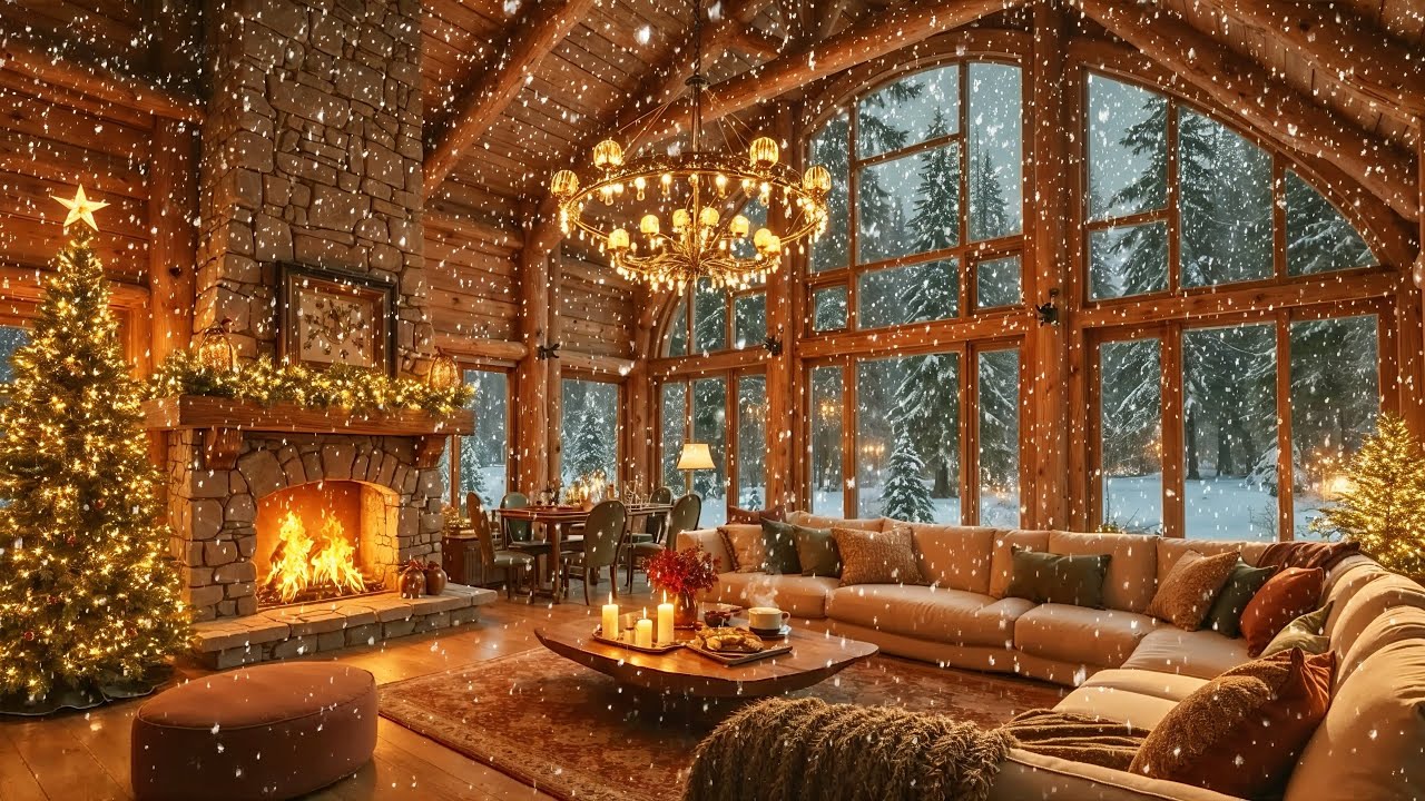 Рождественская мелодия для фортепиано ❄️ Нежная праздничная музыка в атмосфере снега и камина 🔥