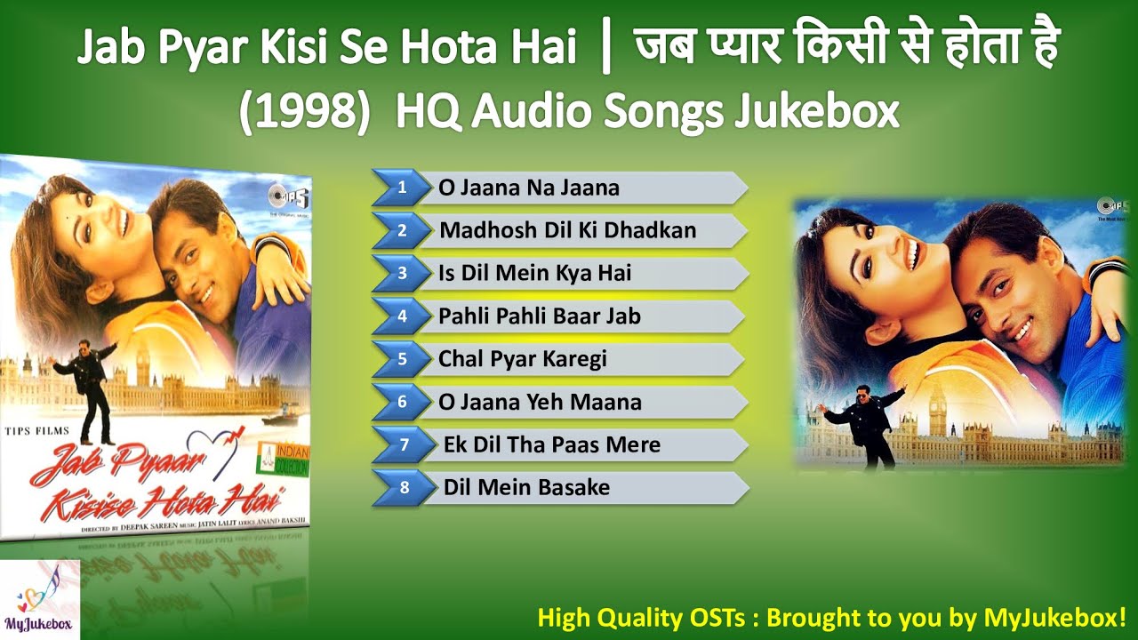 Jab Pyar Kisi Se Hota Hai All in One      1998 Full HQ Audio Jukebox  MyJukebox