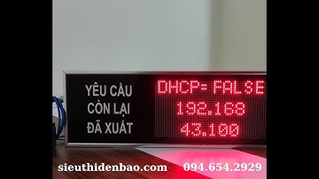 Bảng led hiển thị thông tin từ PLC| sieuthidenbao.com
