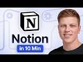 Notion Tutorial 2026: Build a Perfect Workspace in 10 Minutes