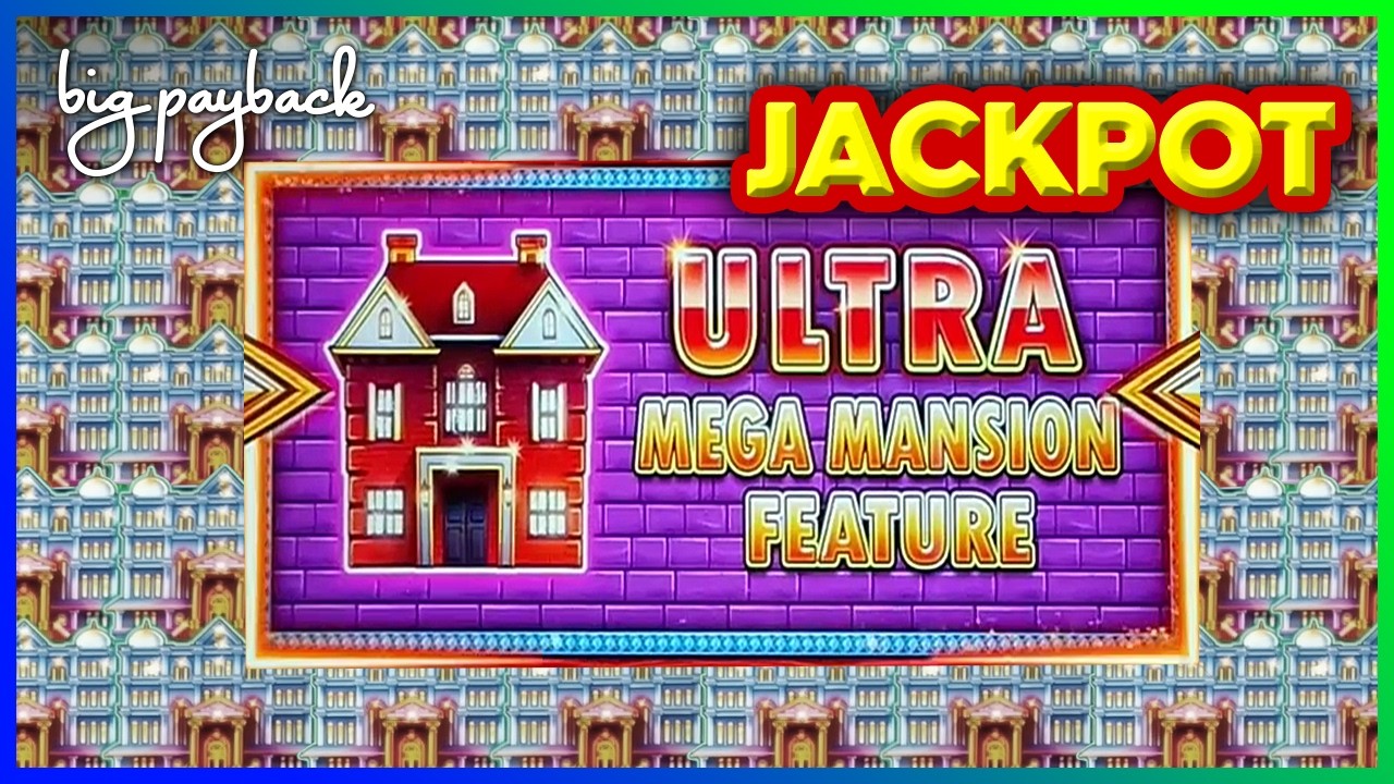 ULTRA MEGA MANSION FEATURE JACKPOT! Huff N' Even More Puff Grand Slots!