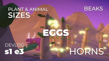 Small carnivores now eat eggs of giant herbivores; how it works (evolution sim devlog 1-3)
