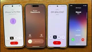 Pixel 9 Pro XL, Xiaomi 15 Ultra Outgoing Calls   iPhone 16 Pro Max, Samsung Z Fold 7 Incoming Calls