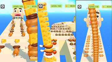 Satisfied Mobile🥪 Sandwich Runner Gameplay Walkthrough 🥪All Levels Android /iOS Gameplay 🥪 Part-  33