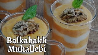 BALKABAKLI MUHALLEBİ, MUHALLEBİLİ BALKABAĞI TATLISI, BALKABAKLI BEBEK MUHALLEBİSİ, KABAK GALLESİ