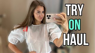 [4K] Transparent Clothes Haul in a Mall with Amy | Transparent Fashion