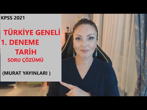 KPSS 2021 Türkiye Geneli 1. Deneme Tarih Soru Çözümü ( Murat Yayınları )