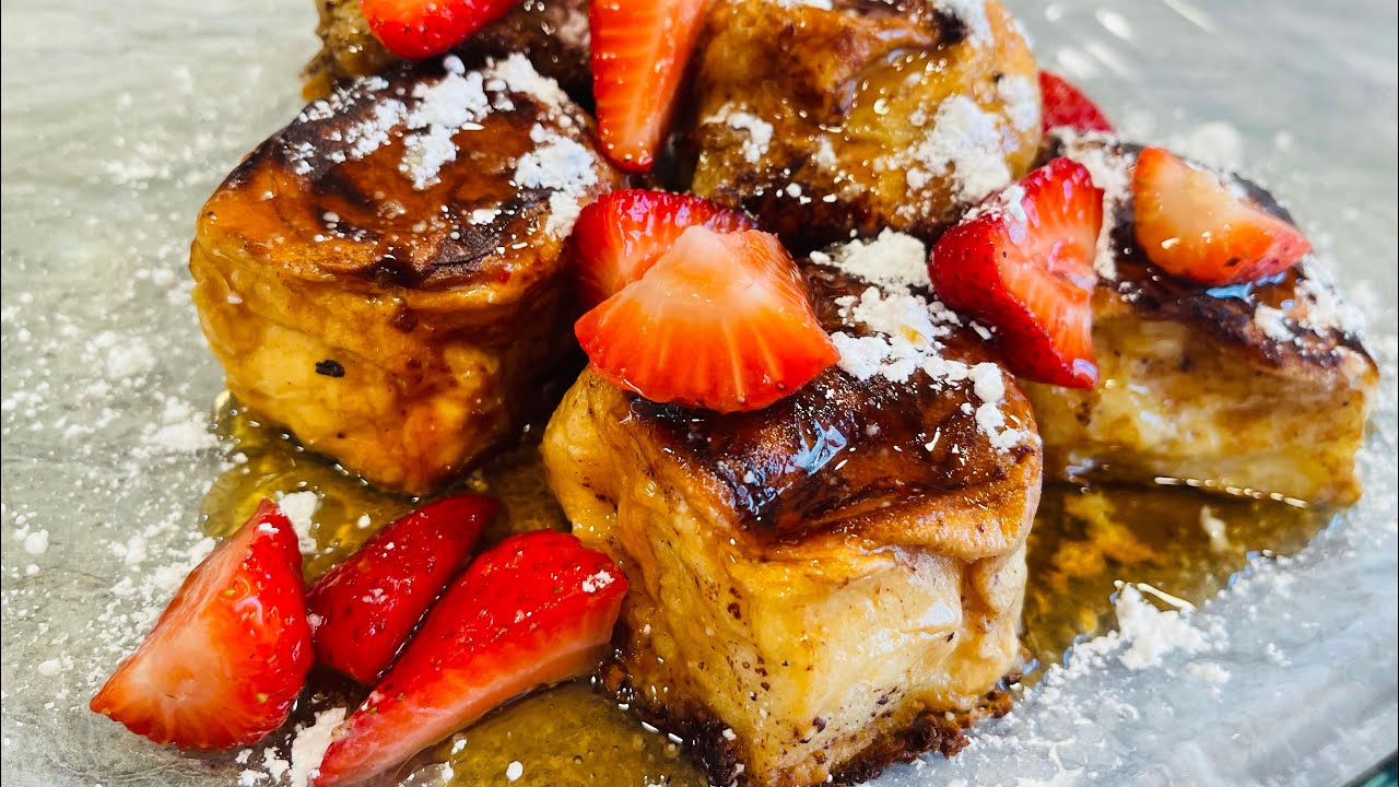 HAWAIIAN ROLL FRENCH TOAST EASY BREAKFAST RECIPE VIRAL TIK TOK