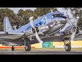 Radial ENGINE POWER | Douglas DC3 Takeoff Essendon Airport