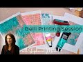 Gel printing fun  making a collection