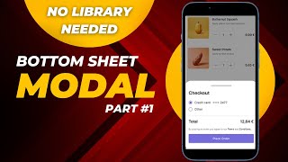 Crafting a Sleek React Native Bottom Sheet Modal from Scratch | No Libraries Needed - Part 1