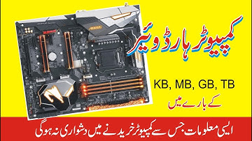 Basic Computer Hardware In Urdu | Online Computer skills