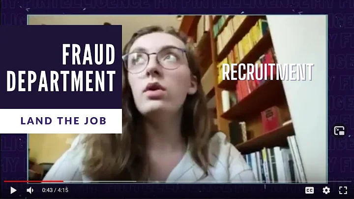 How to Get a Job in the Fraud Department of a Bank