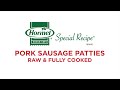 Foodservice Breakfast Sausage Patties Features & Benefits