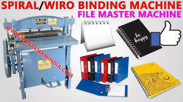 FILE MASTER, FILE MAKING, SPIRAL BINDING MACHINE, INDEX CUTTING, CORNER CUTTING MACHINE (ALL IN ONE)