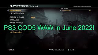 IS COD5 WAW PLAYABLE IN 2022?!? (PS3)