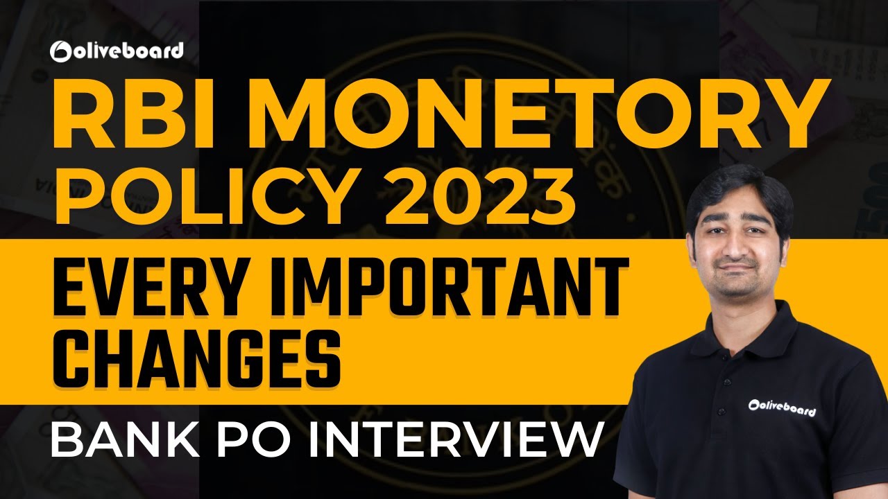 RBI Monetary Policy 2023 | Every Important Changes | Bank PO Interview | GA By Aditya Dubey