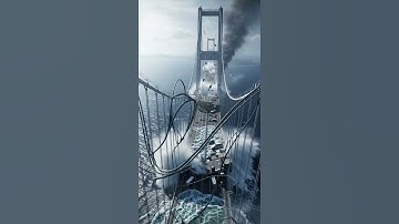 Massive Bridge Collapse Caught on Camera | Realistic AI Footage #aivideo #aishorts #ai